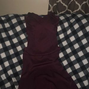 Burgundy dress
